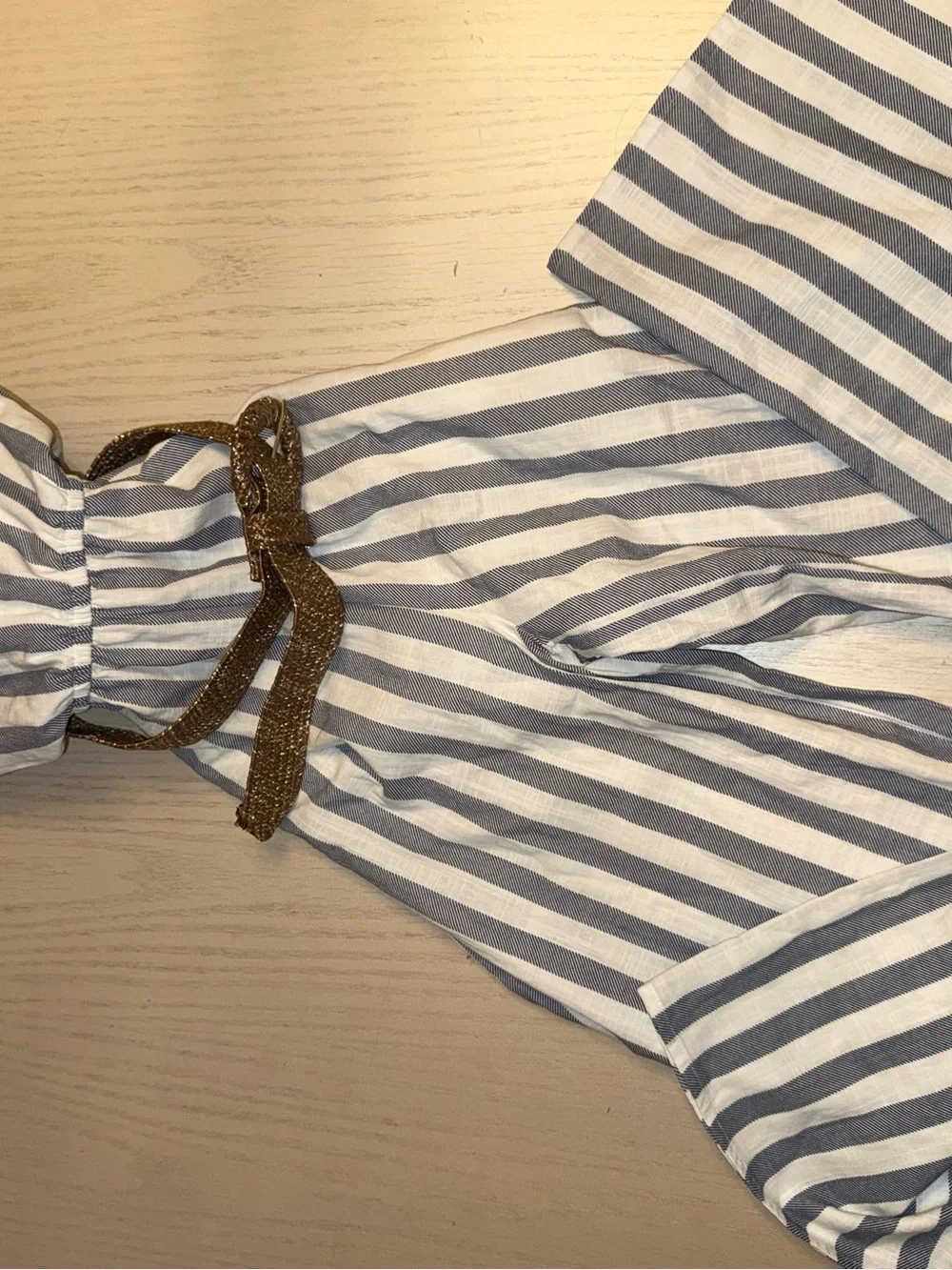 Paisley lane striped belt jumpsuit tank top outfit girls 10 NWT